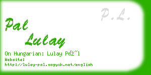 pal lulay business card